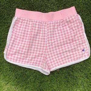 Pink athletic shorts